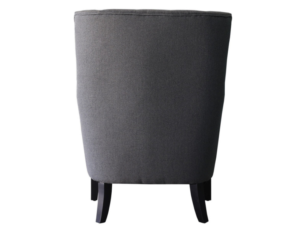 Sillón escandinavo "Duchesse" en tela - Gris