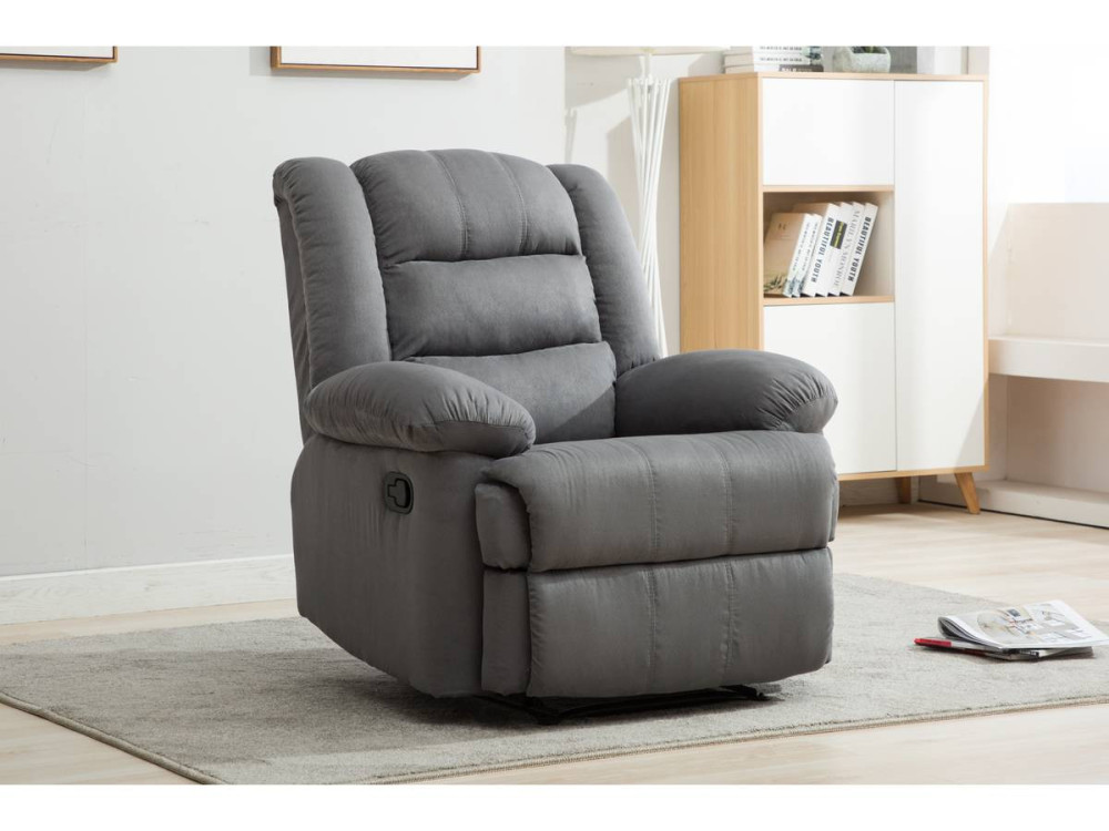 Sillón relax "Buckingham" - Gris claro