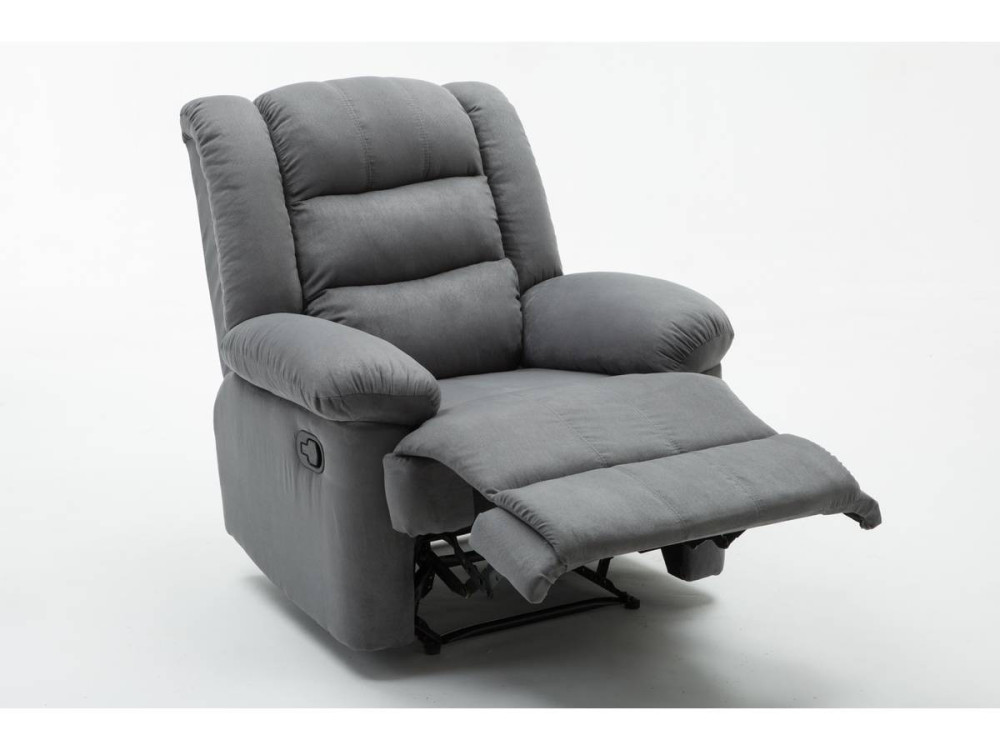Sillón relax "Buckingham" - Gris claro