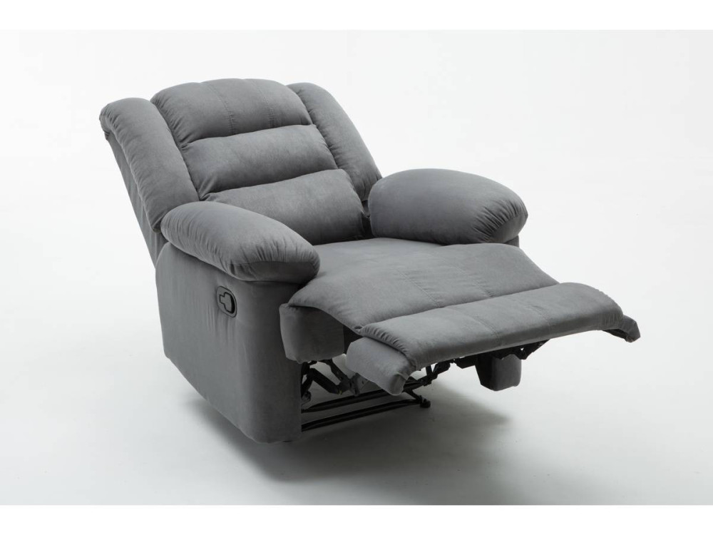Sillón relax "Buckingham" - Gris claro