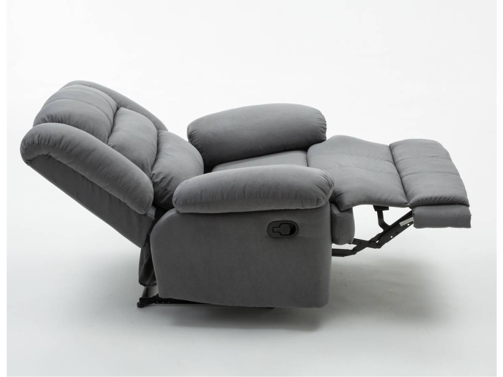 Sillón relax "Buckingham" - Gris claro