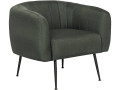 Sillón de tela "Diana" -  81 x 73 x 72 cm - Azul - Beige