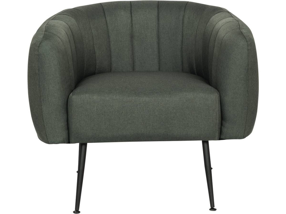 Sillón de tela "Diana" -  81 x 73 x 72 cm - Gris oscuro
