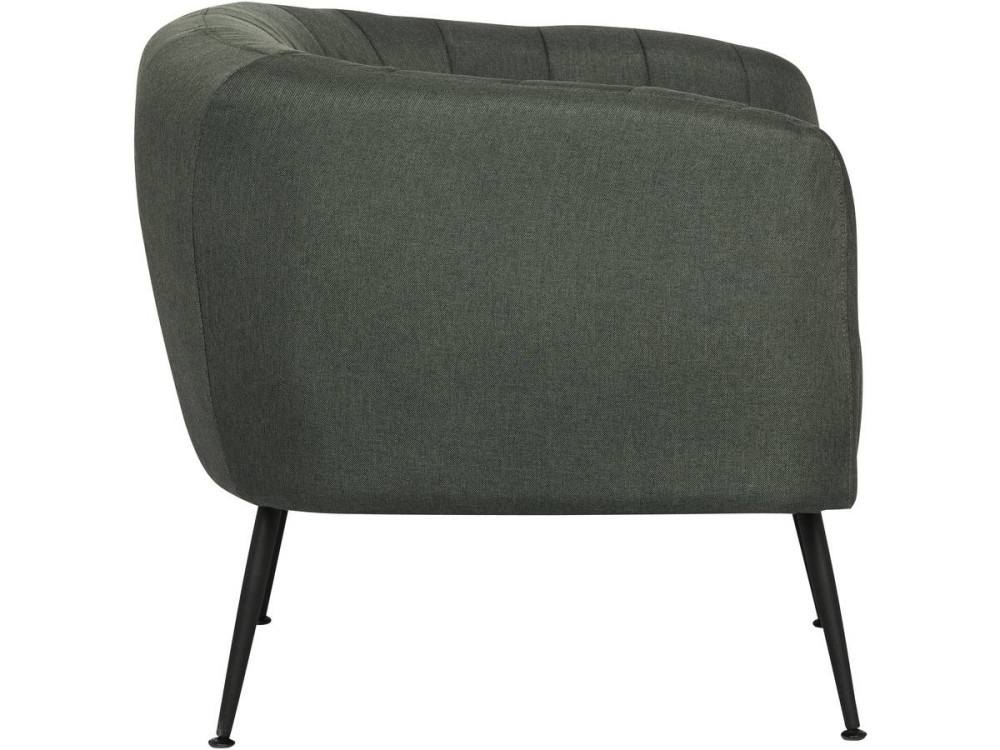 Sillón de tela "Diana" -  81 x 73 x 72 cm - Gris oscuro