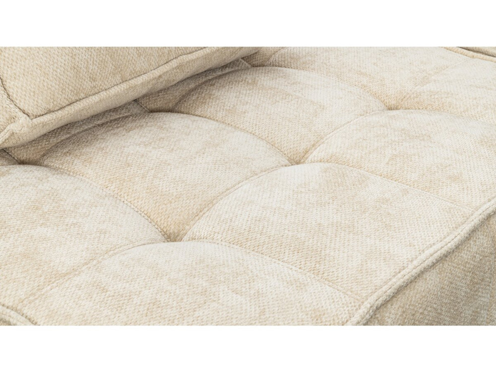 Sillón de tela texturizada «Velluto» - 96 x 100 x 89 cm - Beige