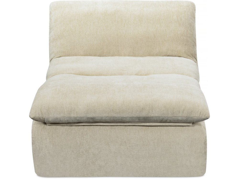 Sillón de tela texturizada «Candela» - 81 x 96 x 75 cm - Beige