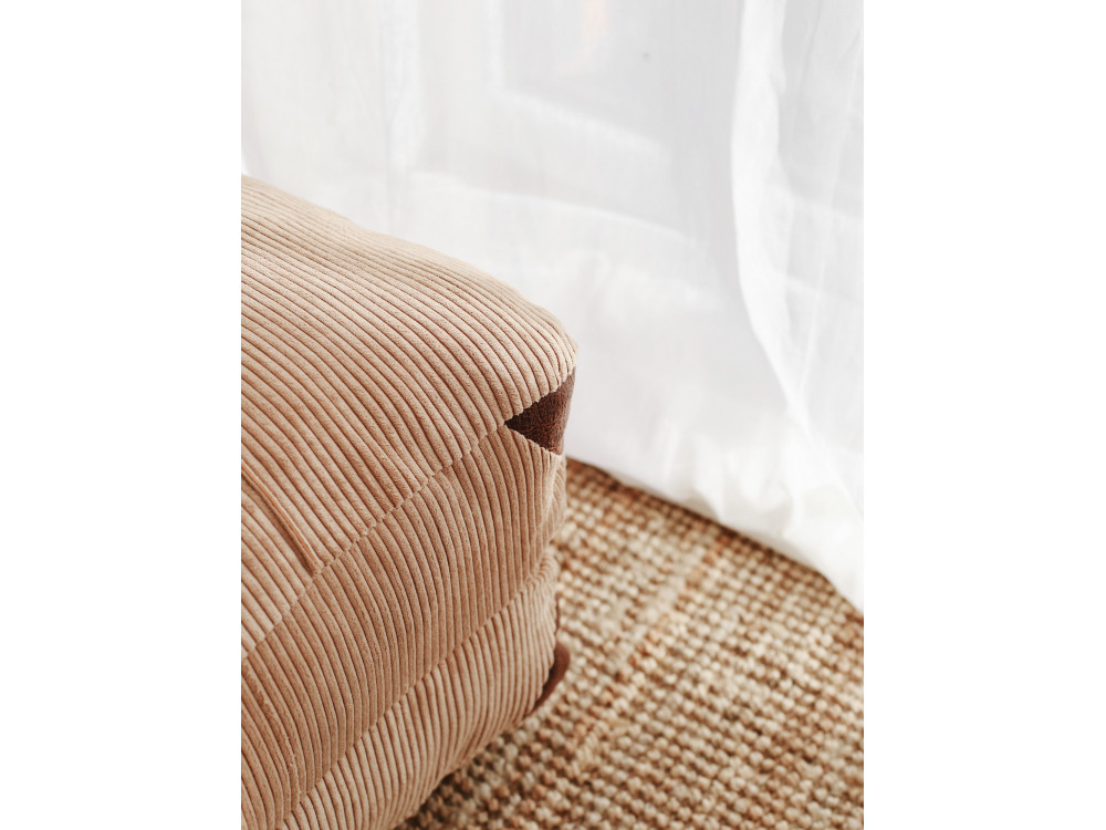 Sillón-cama de tela "Fold" - 80 x 60 x 70 cm - Marrón