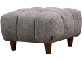 Otomana para sofá recto "Matignon" - 70 x 70 x 46 cm - Gris - - Gris