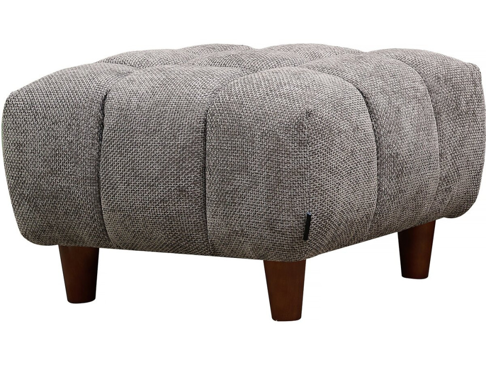 Otomana para sofá recto "Matignon" - 70 x 70 x 46 cm - Gris -