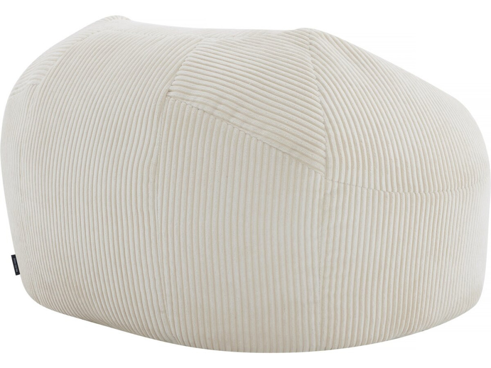 Puf de pana «Cusco» - 80 x 74 x 49 cm - Beis