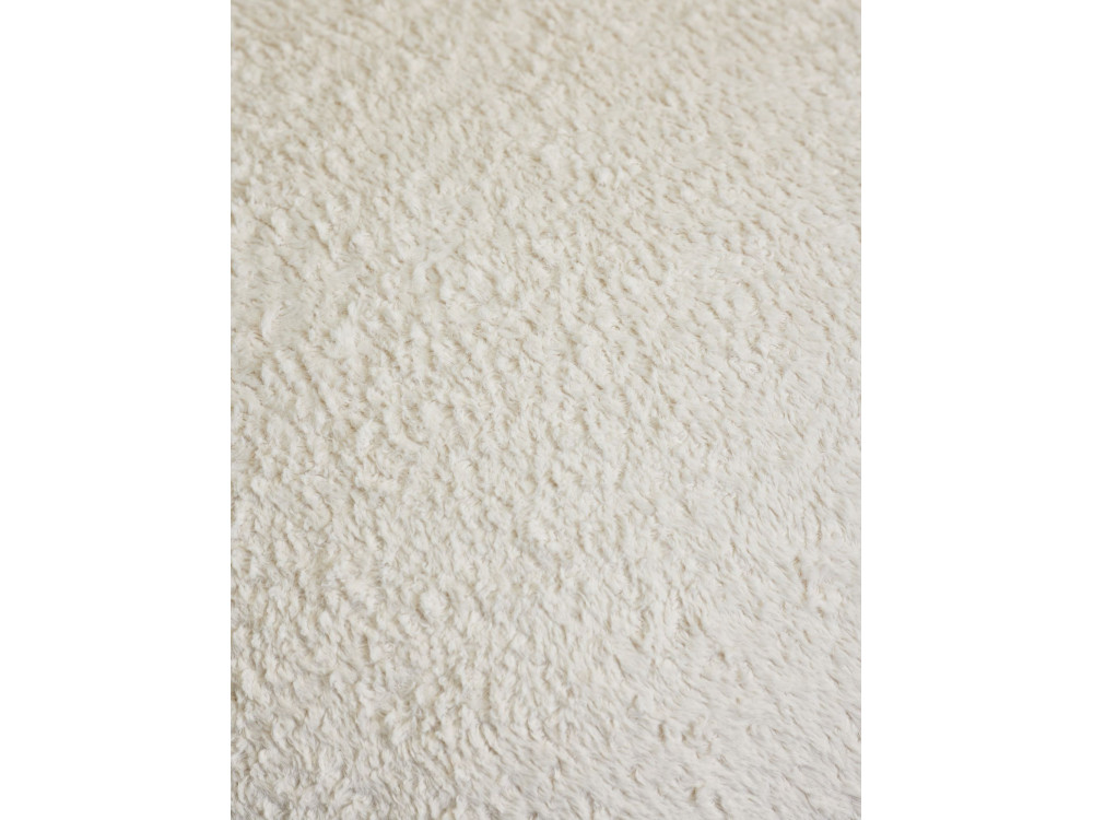 Puff de tela "Magnus" - 45 x 45 x 48 cm - Blanco