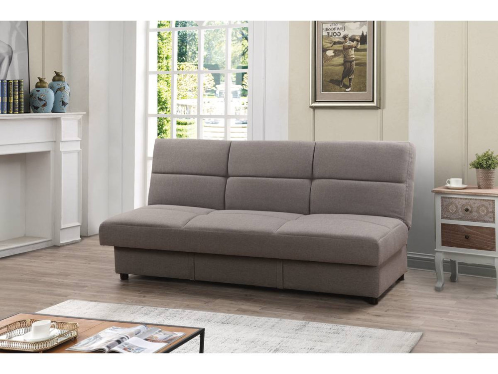 Sofá cama clic clac "Enzo" - 3 plazas - Gris