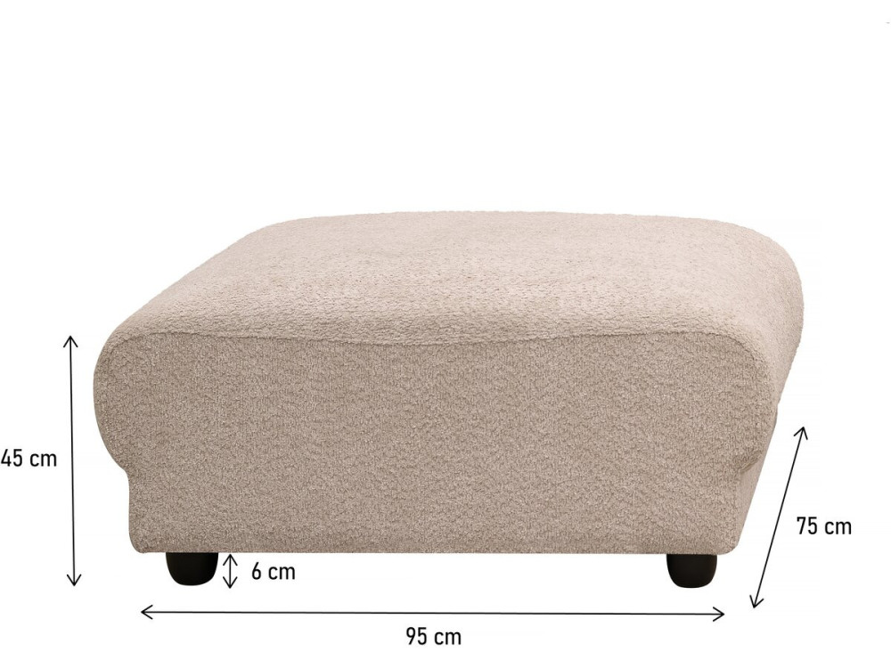 Otomana para sofá modular "Saint Germain" - Beige