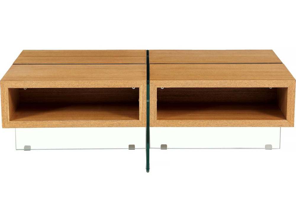 Mesa de centro "Milano" - 120 x 60 x 40 cm - Acabado roble