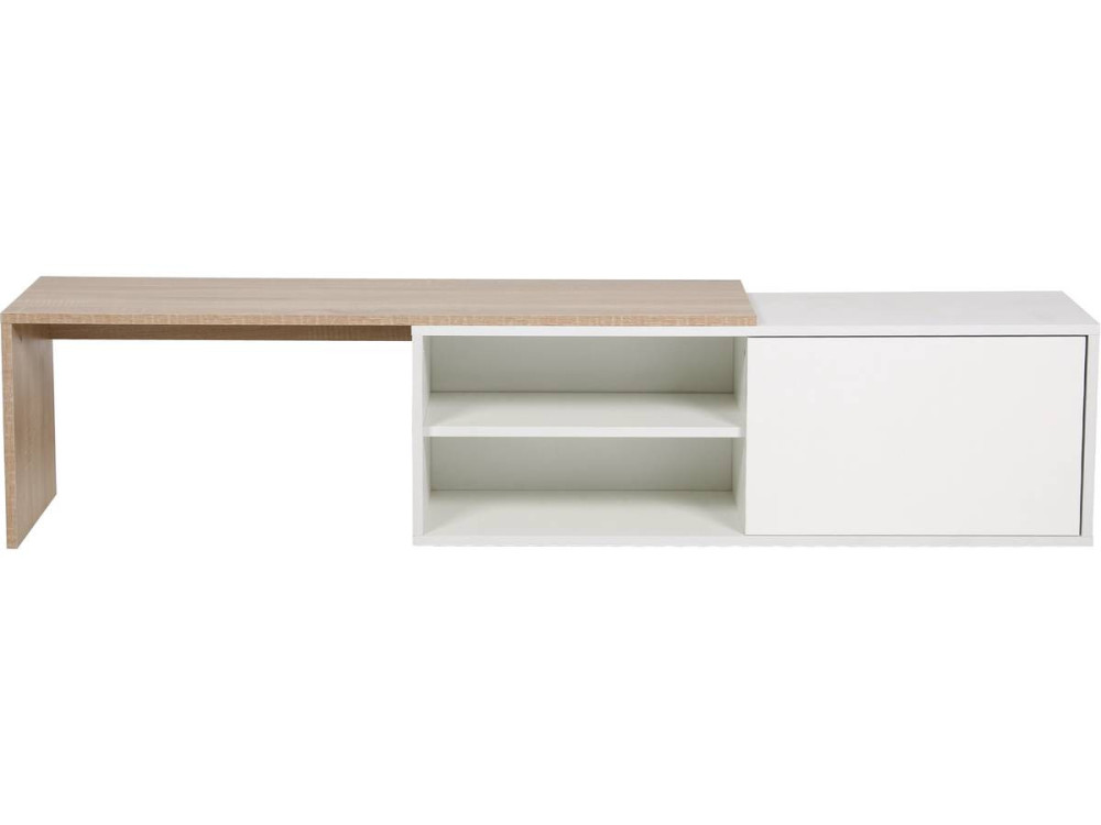 Mesa de centro "Melinda" - Blanco/Roble