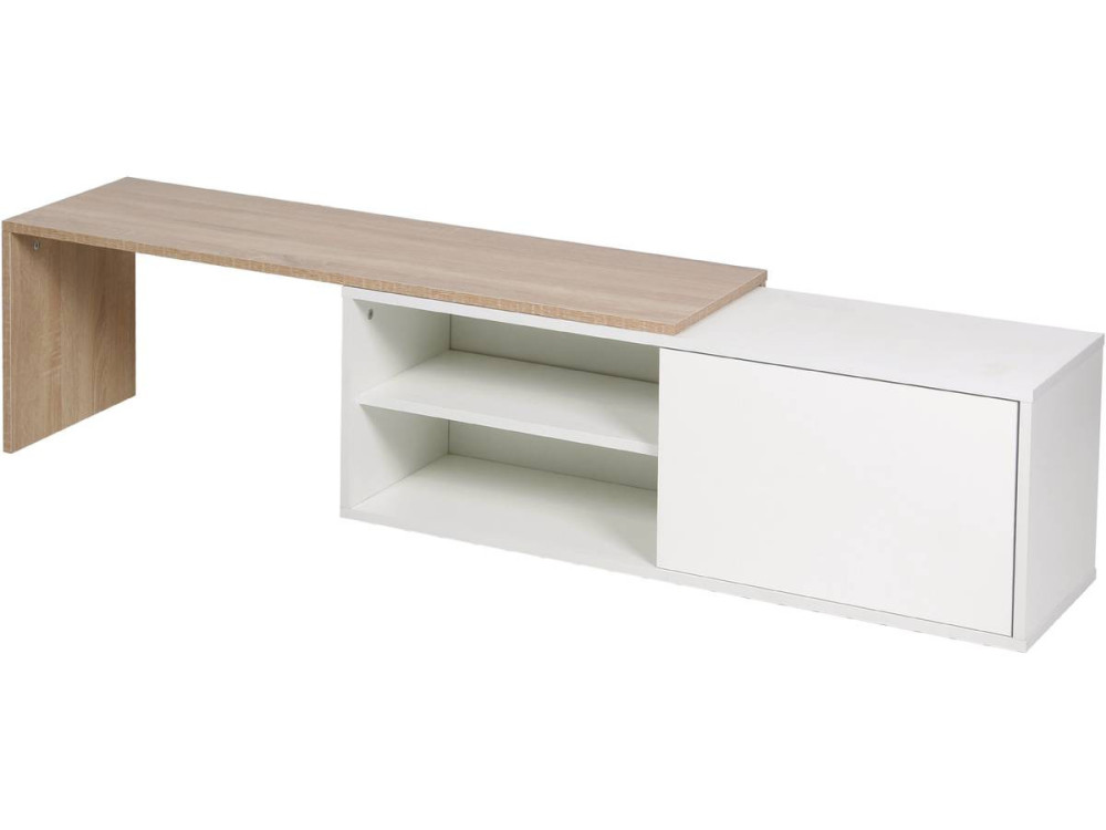 Mesa de centro "Melinda" - Blanco/Roble