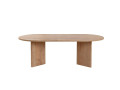 Mesa de centro de madera "Sable" - 60 x 119 x 40 cm - Nogal - Roble zafiro