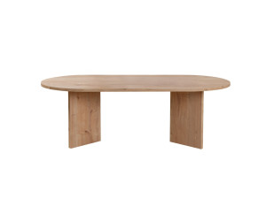 Mesa de centro de madera "Sable" - 60 x 119 x 40 cm - Roble zafiro