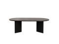 Mesa de centro de madera "Sable" - 60 x 119 x 40 cm - Nogal - Madera negra