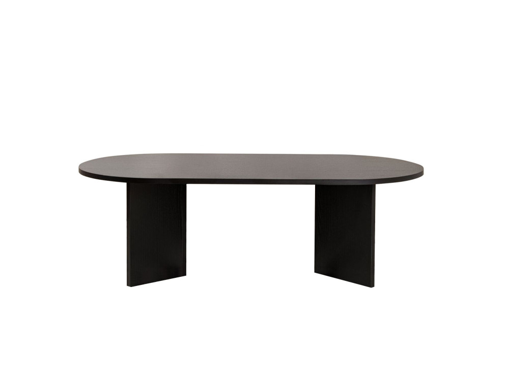 Mesa de centro de madera "Sable" - 60 x 119 x 40 cm - Madera negra