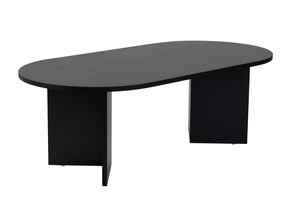 Mesa de centro de madera "Sable" - 60 x 119 x 40 cm - Madera negra
