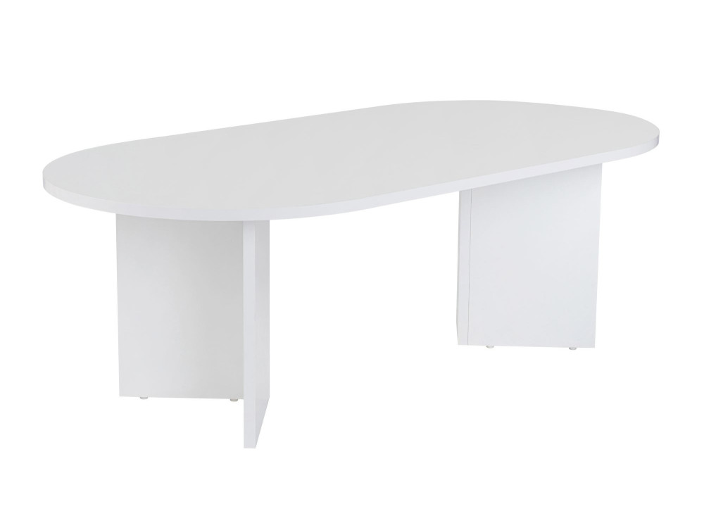 Mesa de centro de madera "Sable" - 60 x 119 x 40 cm - Blanco