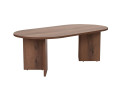 Mesa de centro de madera "Sable" - 60 x 119 x 40 cm - Roble zafiro - Nogal VNT