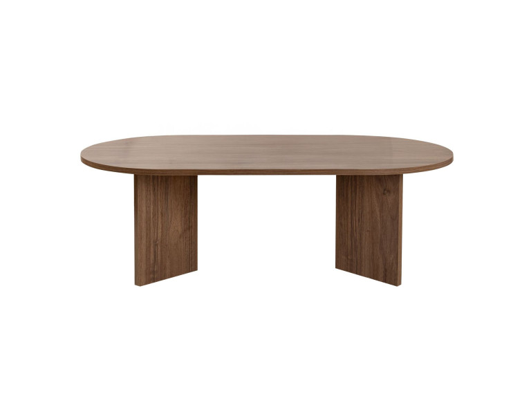 Mesa de centro de madera "Sable" - 60 x 119 x 40 cm - Nogal
