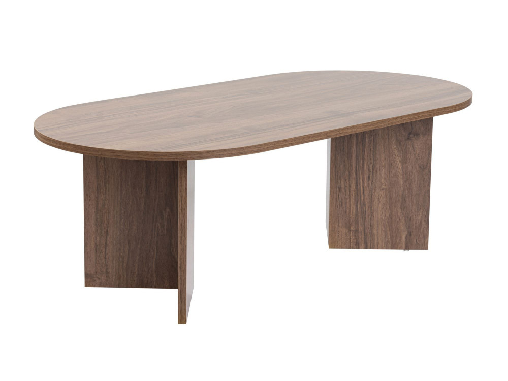 Mesa de centro de madera "Sable" - 60 x 119 x 40 cm - Nogal