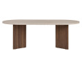 Mesa de centro de madera "Sable" - 60 x 119 x 40 cm - Roble zafiro - 152352