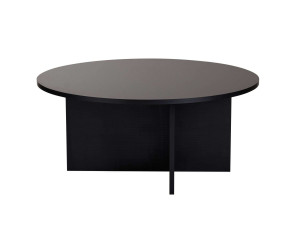 Mesa de centro de madera "Soleil" - 90 x 90 x 40 cm - Madera negra