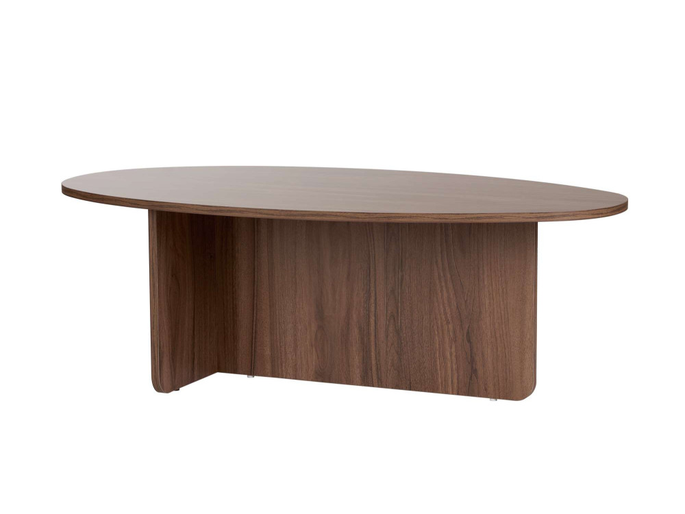 Mesa baja de madera "Orba" - 120 x 65 x 40 cm - Nogal