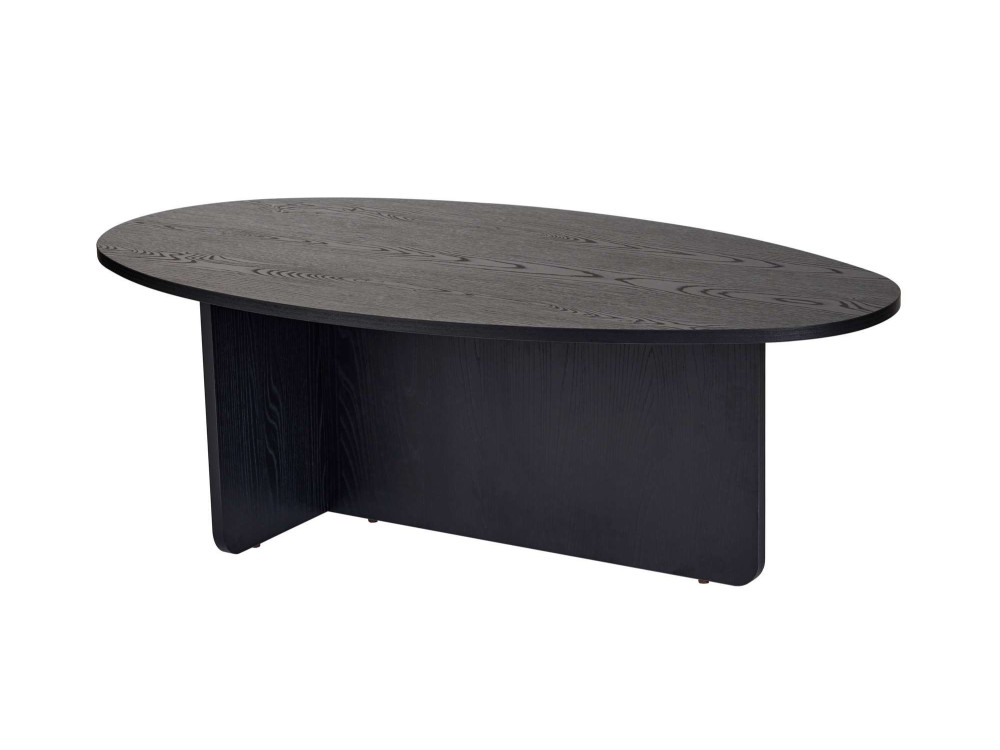 Mesa baja de madera "Orba" - 120 x 65 x 40 cm - Madera negra