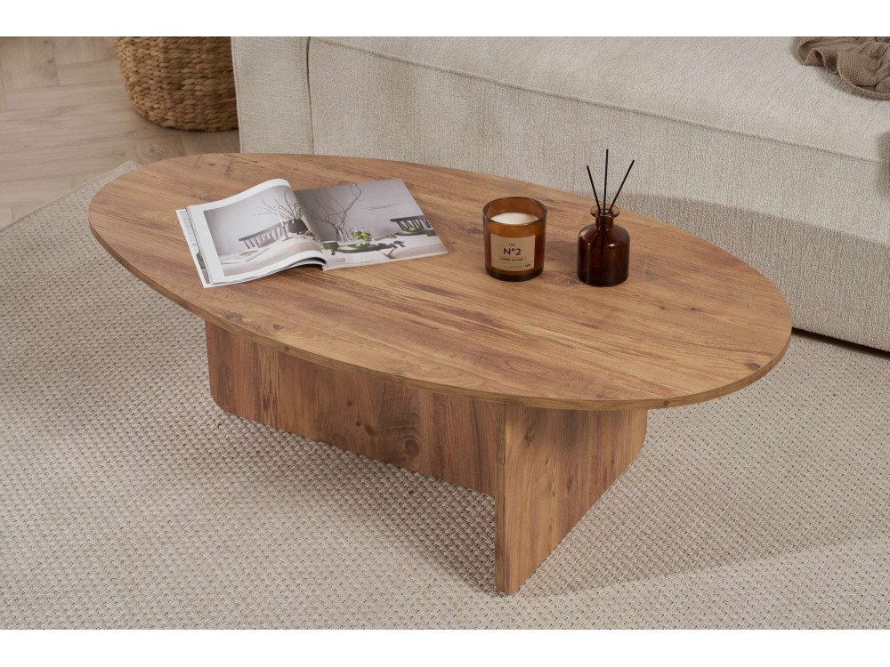 Mesa baja de madera "Orba" - 120 x 65 x 40 cm - Pino Atlántico