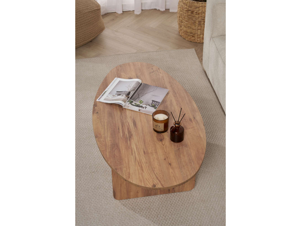Mesa baja de madera "Orba" - 120 x 65 x 40 cm - Pino Atlántico