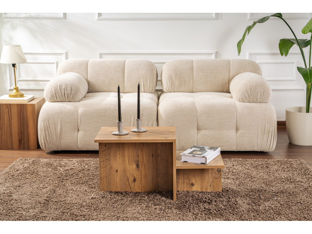 Mesa baja de madera "Harmony" 80 x 40 x 40 cm - Pino Atlántico