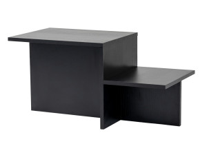 Mesa baja de madera "Harmony" 80 x 40 x 40 cm - Madera negra