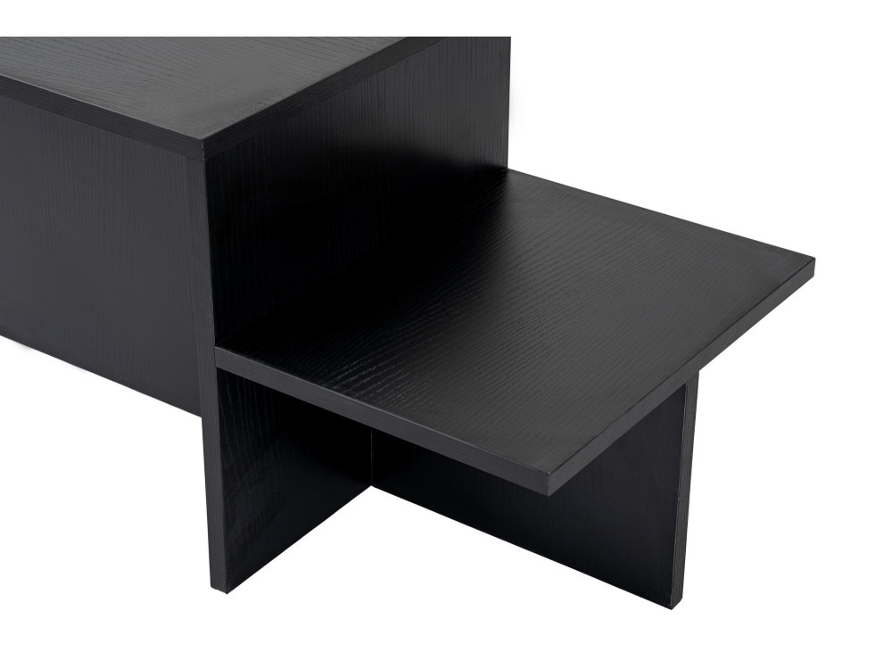 Mesa baja de madera "Harmony" 80 x 40 x 40 cm - Madera negra