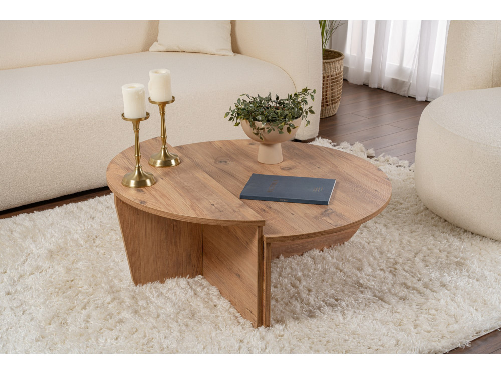 Mesa baja de madera "Orion" - 90 x 60 x 30 cm - Pino Atlántico