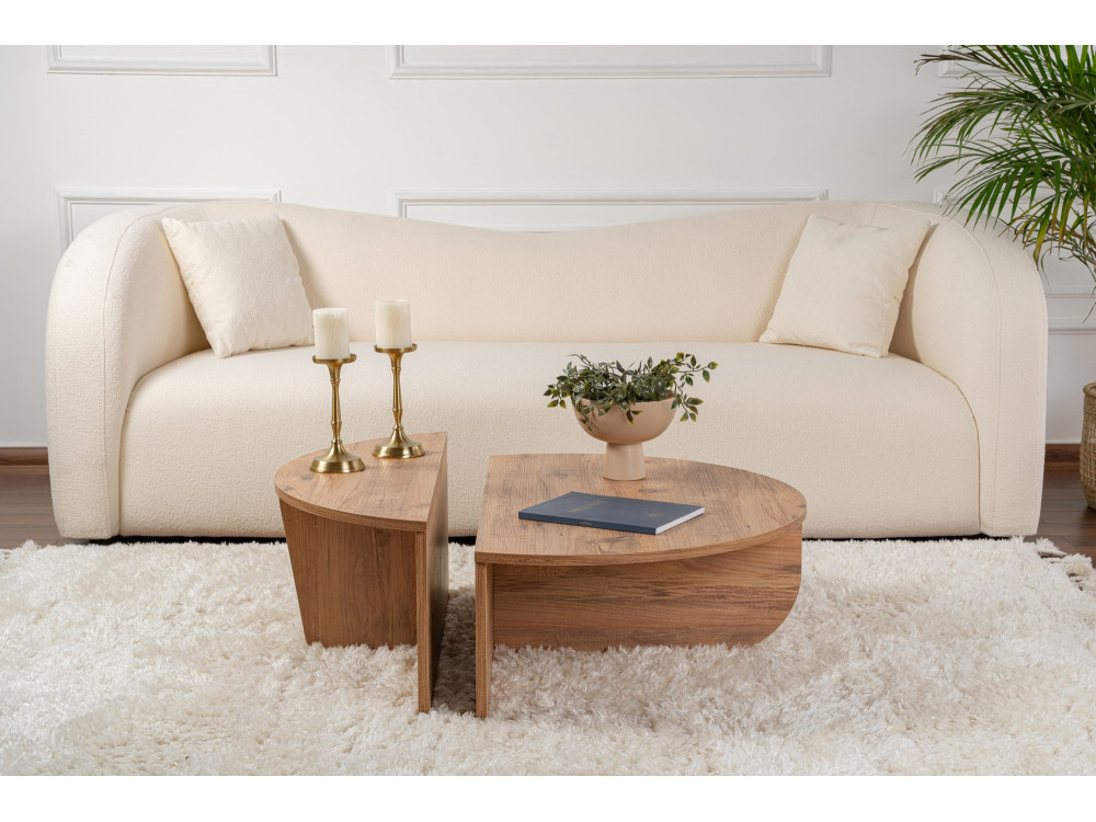 Mesa baja de madera "Orion" - 90 x 60 x 30 cm - Pino Atlántico