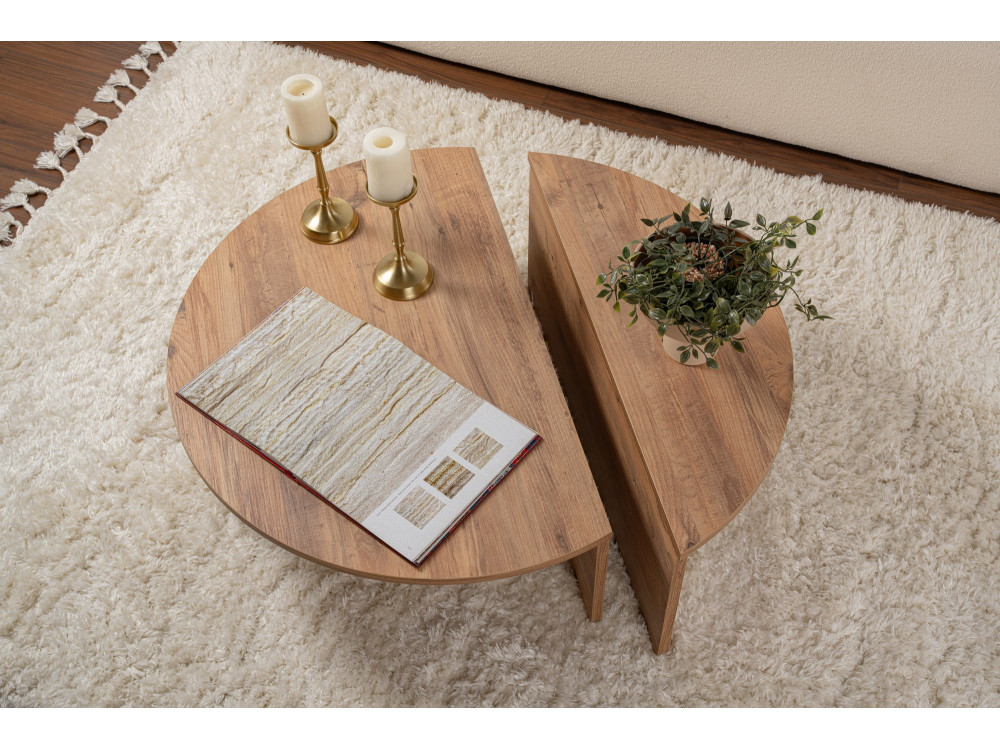 Mesa baja de madera "Orion" - 90 x 60 x 30 cm - Pino Atlántico