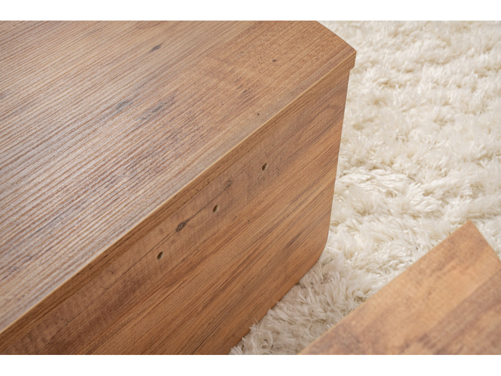 Mesa baja de madera "Orion" - 90 x 60 x 30 cm - Pino Atlántico