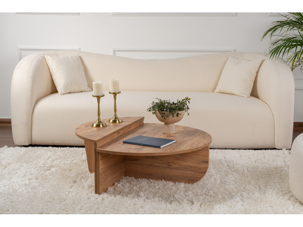Mesa baja de madera "Orion" - 90 x 60 x 30 cm - Pino Atlántico