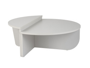Mesa baja de madera "Orion" - 90 x 60 x 30 cm - Blanco