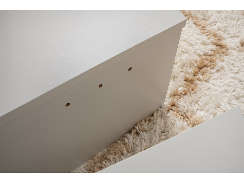 Mesa baja de madera "Orion" 90 x 60 x 30 cm - Gris