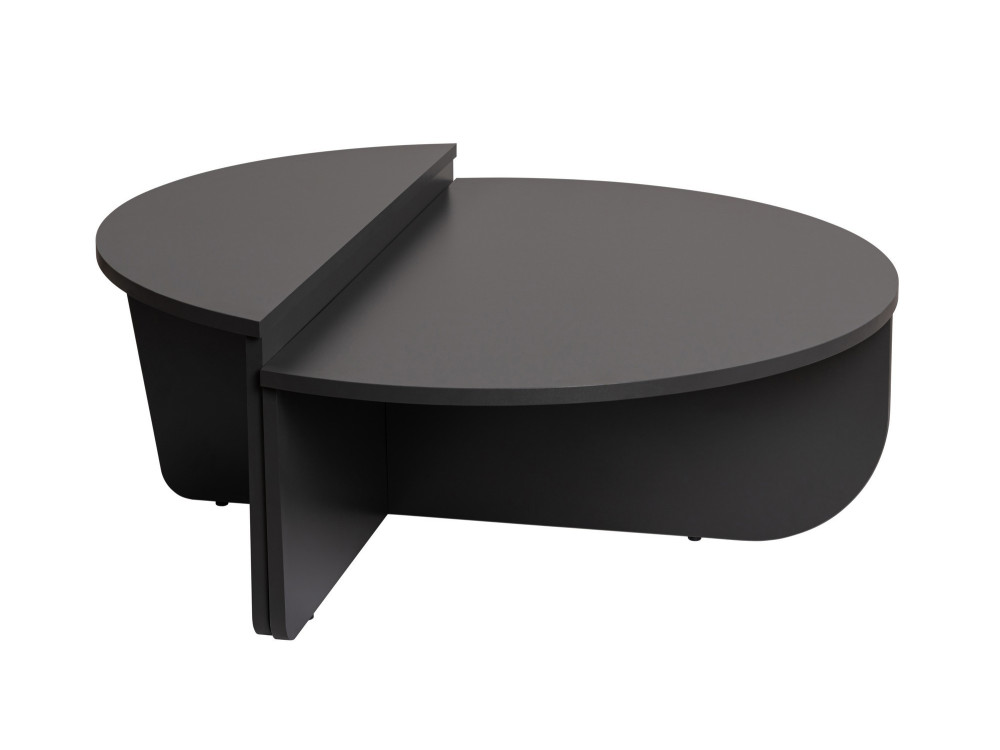 Mesa baja de madera "Orion" 90 x 60 x 30 cm - Antracita