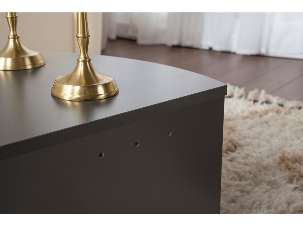 Mesa baja de madera "Orion" 90 x 60 x 30 cm - Antracita