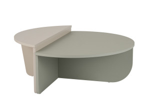 Mesa baja de madera "Orion" 90 x 60 x 30 cm - Verde ceniza