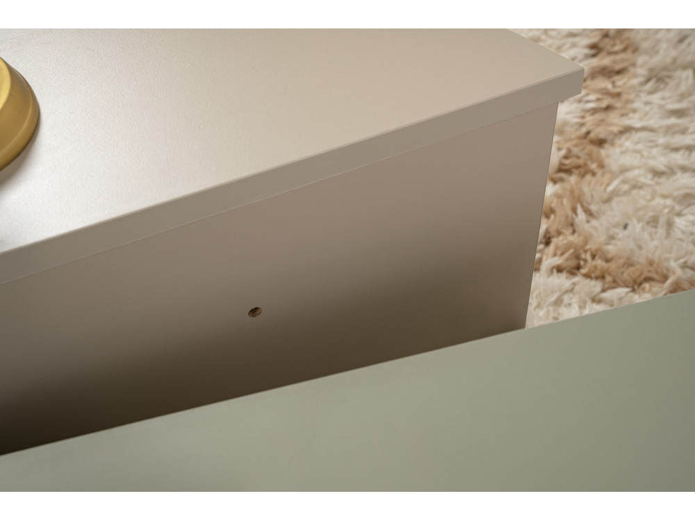 Mesa baja de madera "Orion" 90 x 60 x 30 cm - Verde ceniza
