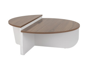 Mesa baja de madera "Orion" 90 x 60 x 30 cm - Nogal